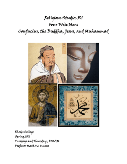 THE FOUR WISE MEN: CONFUCIUS, BUDDHA