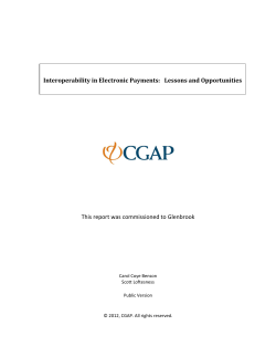 Interoperability in Electronic Payments