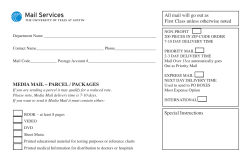 MEDIA MAIL &ndash; PARCEL / PACKAGES All mail will go out as First