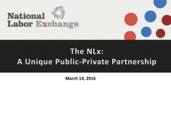 NLx: A Unique Public-Private Partnership