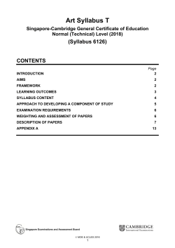 Art Syllabus T
