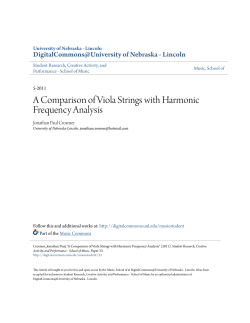 A Comparison of Viola Strings with Harmonic Frequency Analysis