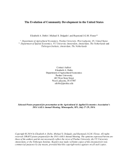 The Evolution of Community Development in the United States