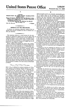 Production of high purity radioactive indium-113m