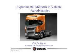 Experimental Methods in Vehicle Aerodynamics