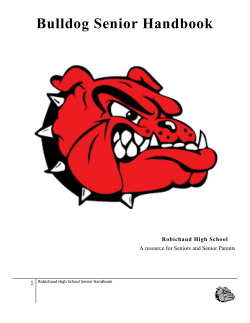 Bulldog Senior Handbook