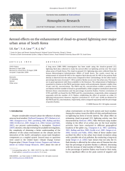 Aerosol effects on the enhancement of cloud-to