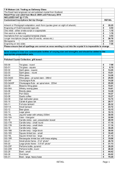 INCLUDES VAT - Galloway Glass