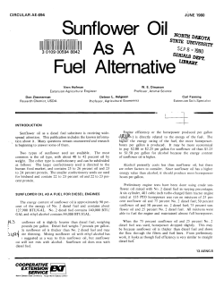 Sunflower Oil NODra DUOTA` Fuel Alternative LIBlAllY. .