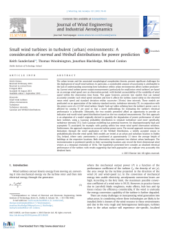 Small wind turbines in turbulent (urban) environments_ A