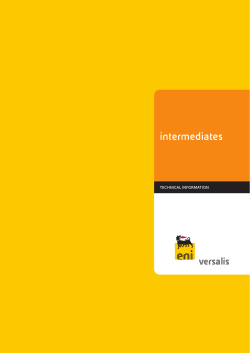intermediates - Versalis SpA