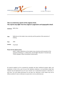 This is an electronic reprint of the original article. This reprint may