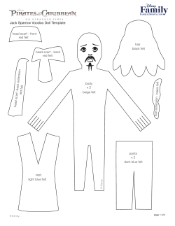 Jack Sparrow Voodoo Doll Template