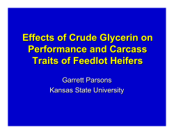 Glycerin - Animal Sciences and Industry