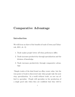 Comparative Advantage - LearnEconometrics.com