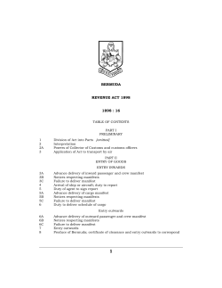 Revenue Act 1898 - Bermuda Laws Online