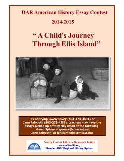 A Child`s Journey Through Ellis Island