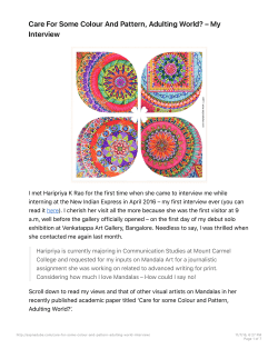 Care For Some Colour And Pattern, Adulting World?