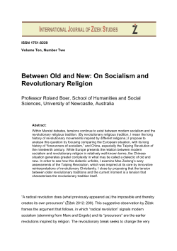 this PDF file - International Journal of Zizek Studies