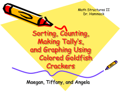 Sorting, Counting, and Graphing Using Colored Goldfish Crackers