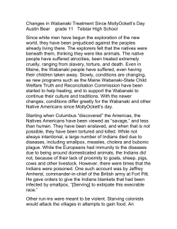 Read Austin Bear`s essay