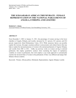 THE SUB-SAHARAN AFRICAN TRIUMVIRATE: FEMALE