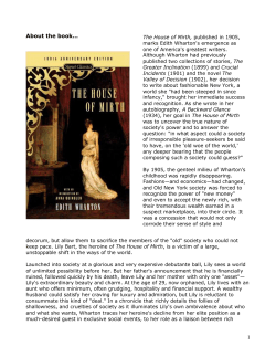 Guide: Book clubs to go : House of mirth.