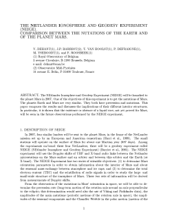 Comparison between the nutations of the planet Mars and the