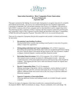 Innovation Incentives: How Companies Foster