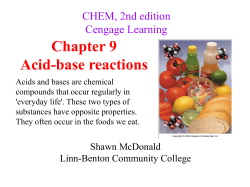 (Acids/bases)  - Linn