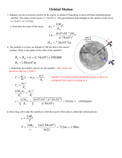 Orbital Motion - livingston.org