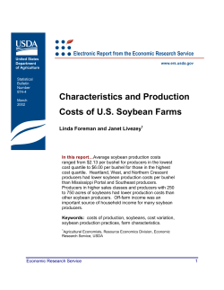 Characteristics and Production Costs of US Soybean Farms