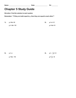 Chapter 5 Study Guide