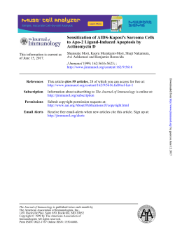 Sensitization of AIDS-Kaposi`s Sarcoma Cells to Apo