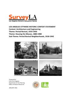 Period Revival, 1919-1950 - Office of Historic Resources