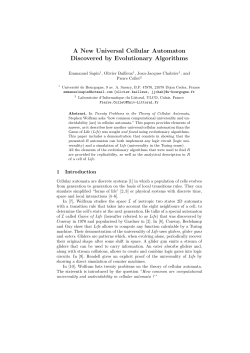 A New Universal Cellular Automaton Discovered by Evolutionary