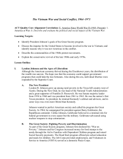 The Vietnam War and Social Conflict, 1964–1971