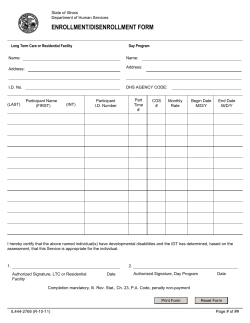 Form Name (Form Number) - Illinois Department of Human Services