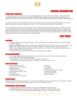 Sales Kit - Congress Plaza Hotel