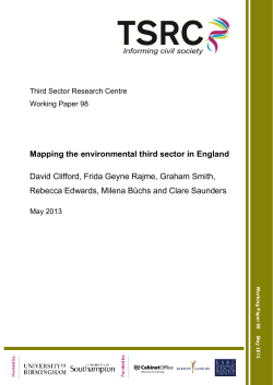Mapping the environmental third sector in England