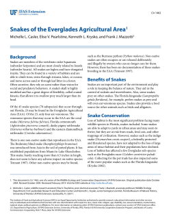 Snakes of the Everglades Agricultural Area - EDIS