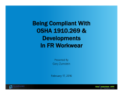 Being Compliant With OSHA 1910.269