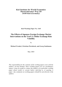 The Effects of Japanese Foreign Exchange Market Interventions on