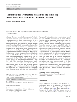 Volcanic facies architecture of an intra-arc strike