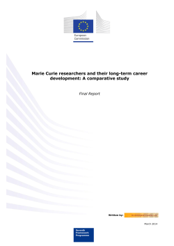 Marie Curie researchers and their long