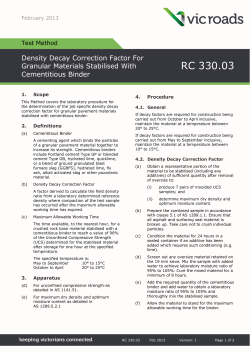 Density Decay Correction Factor for Granular Materials