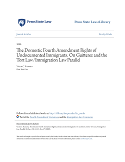 The Domestic Fourth Amendment Rights of Undocumented Immigrants