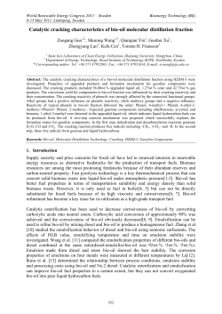 Catalytic cracking characteristics of bio-oil molecular distillation