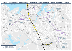 ROUTE 325 - MANGERE TOWN CENTRE, OTAHUHU STATION