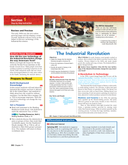 The Industrial Revolution - Washougal School District